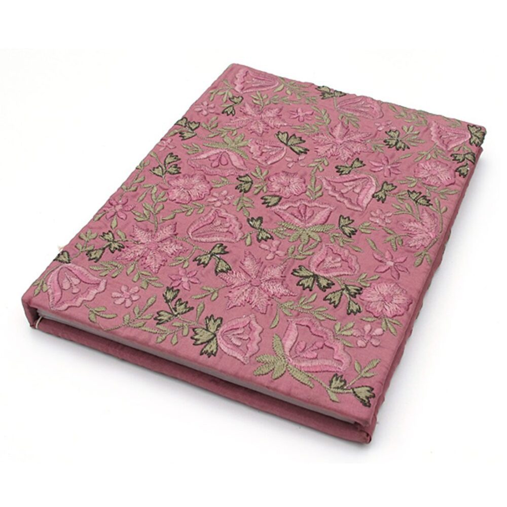 Embroidered Flowers Note Book
