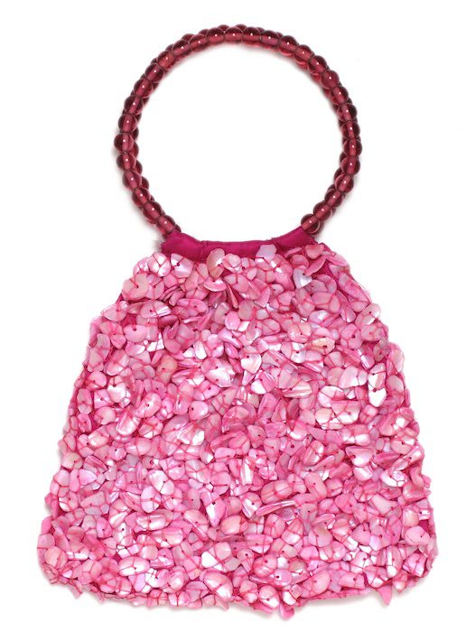 Mother-of-Pearl Triangle Wristlet