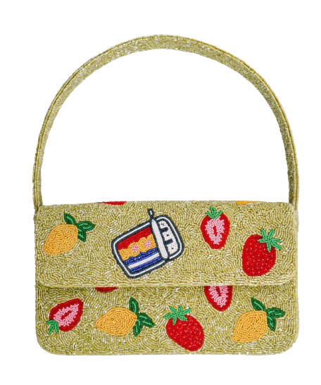 FRUIT PRINT SHOULDER PURSE