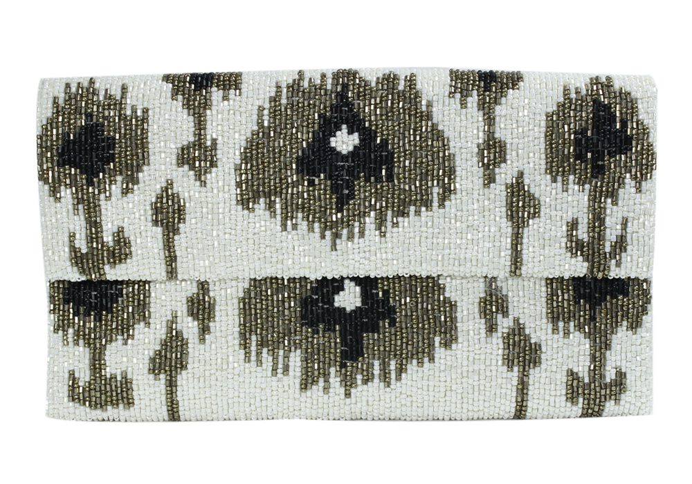 Ikat Flap Clutch